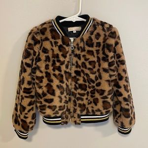 Girls leopard jacket